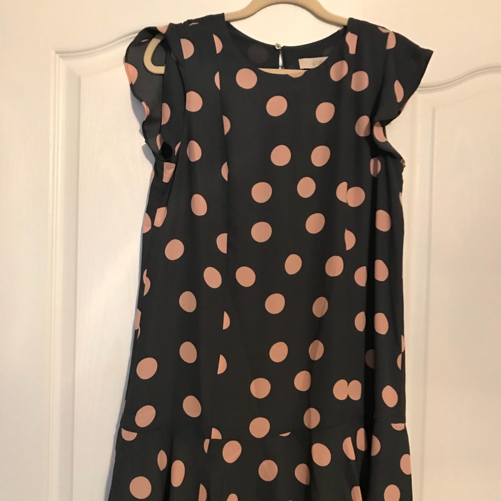 NWOT, Loft dot swing dress